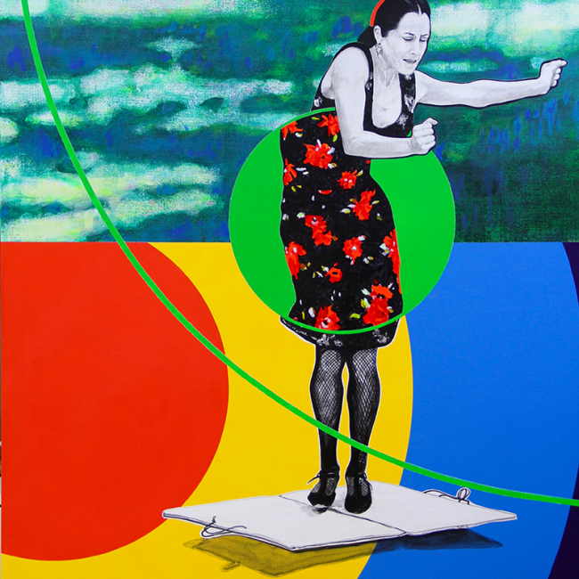 "De manière à être vue"